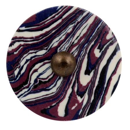 Purple Texture Stone Cabinet knob